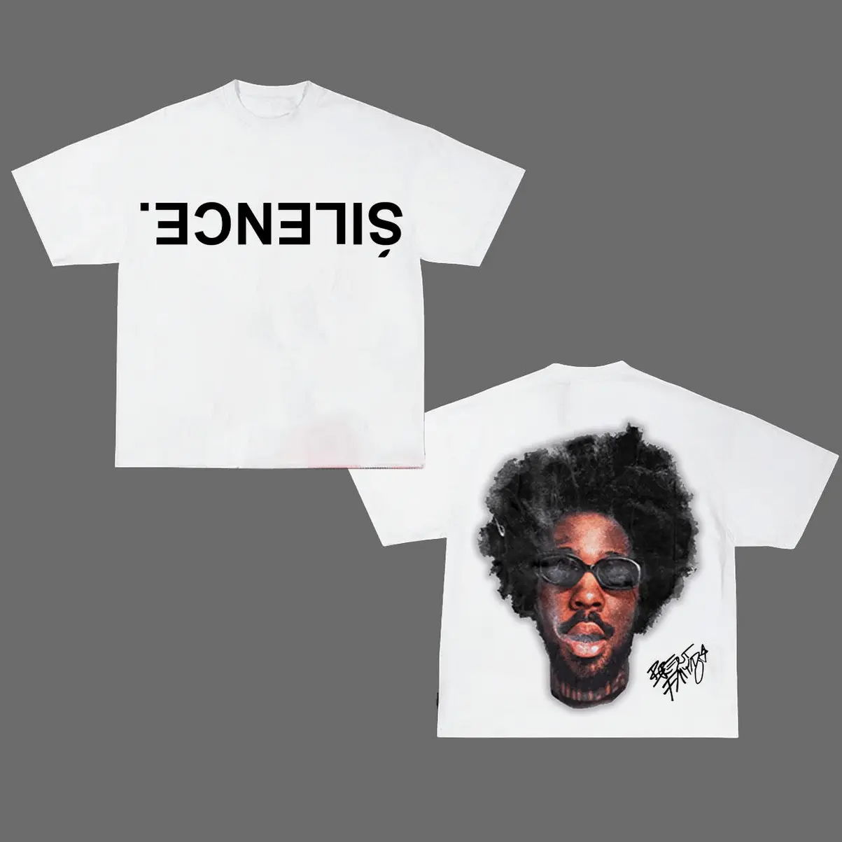 Silence Brentt Faiiyazz New Graphic Rap Tee Graphic Shirt, Unisex Cotton Graphic Shirt