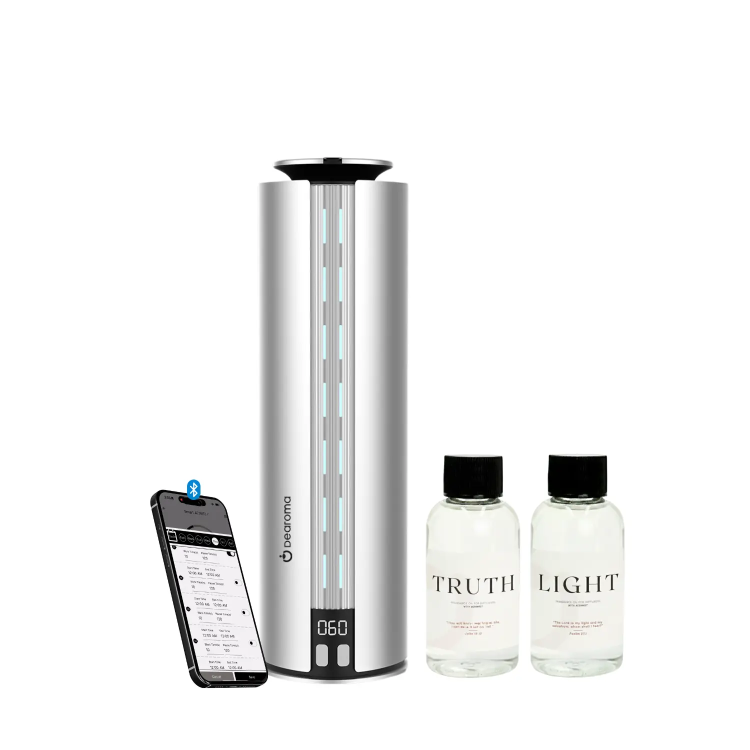 T1200 Studio Scent Diffuser +1 Fragrance TRUTH Inspired by Cabana | Ritz Carlton Hotel & 1 Fragrance LIGHT Scent Oil for Diffusers (2 Fl Oz | 2 Pack)