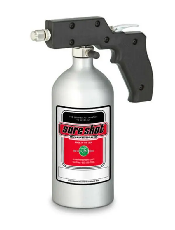 Milwaukee SURM2400S Sprayer Watering Equipment - 24 oz High-Grade Anodized Aluminum Cylindrical Sprayer, Easy to Use, Durable Reliable Construction, Convenient Designs, Single Unit, 2 lbs Capacity, Capacity: 24 Oz