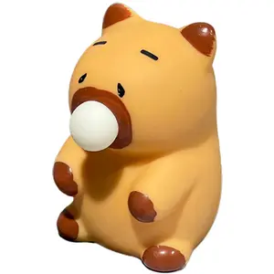 1/3Counts Cute Capybara Bubble Stress Relief Toy Squishies, Bounce Squeeze Blow Fun, Perfect Gift for Kids and Adults, High-Quality Material, Birthday Party Favor