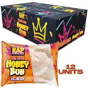 Rap Snacks Big Back Iced Honey Bun (Case of 12)