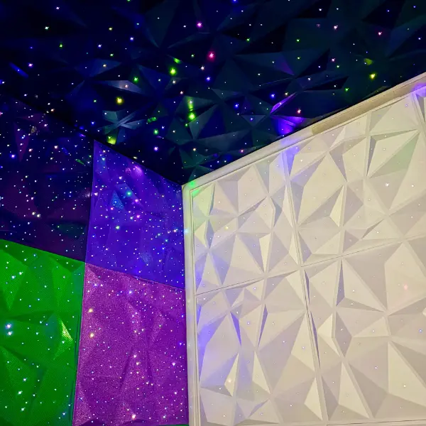 Twinkling 3D Wall Panels - Home Improvement Building Supplies for Wallpaper, Wall Trim Applications