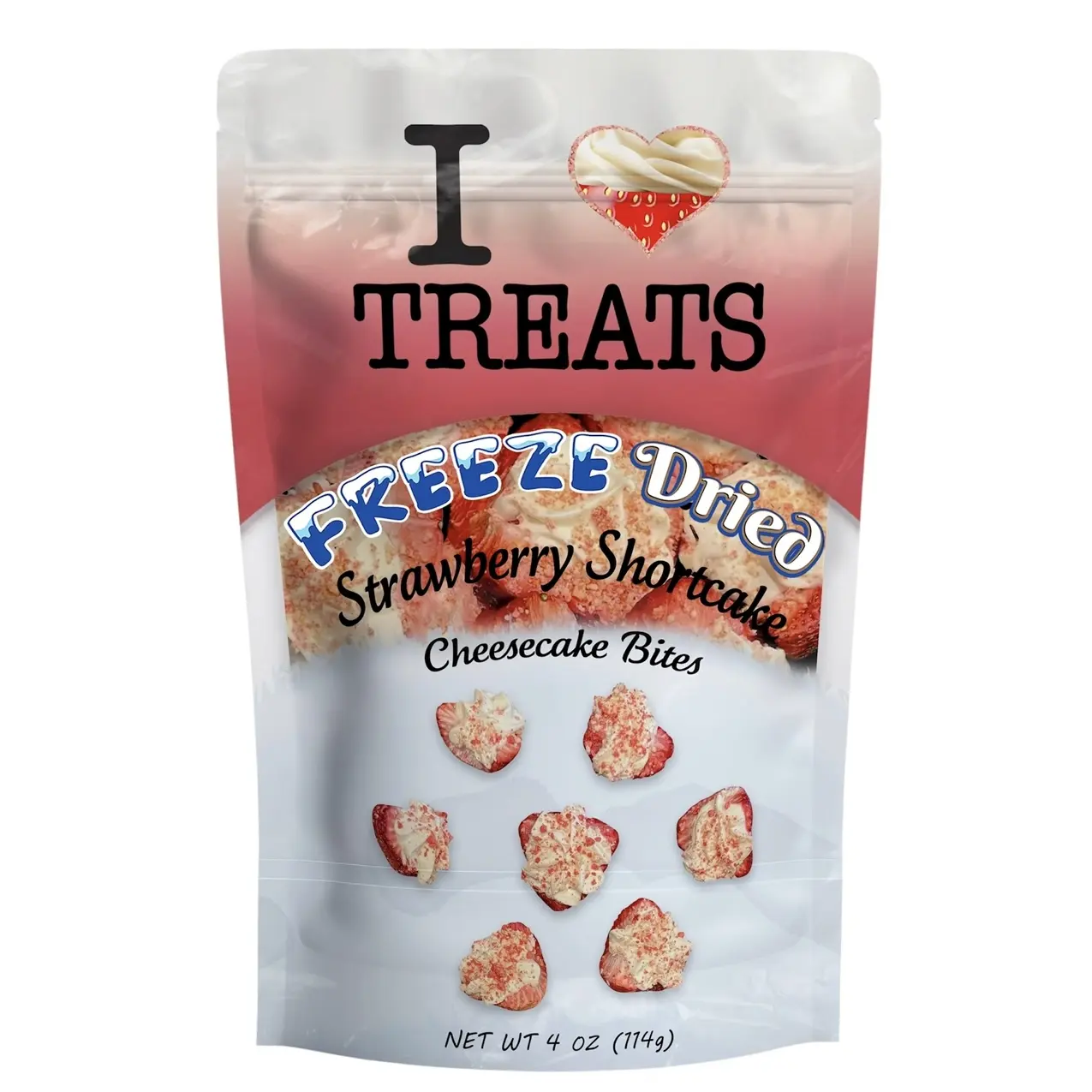 Freeze Dried Strawberry Shortcake Cheesecake Bites (4 oz)