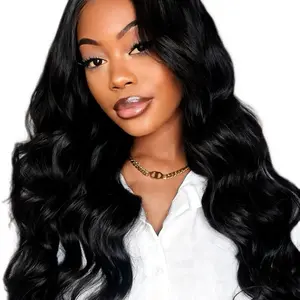 20” Body Wave 13x4 HD Lace Natural Black Luxury Wig