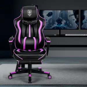 【Black Friday Special】High-end Multifunctional Adult Gaming Chair with Footrest, Reclining Computer Chair, Adjustable Height Massage Feature, Gaming Chair, Large High-Back Gaming Chair, Ergonomic Heavy-Duty Computer Gaming Chair, Supports 300 lbs V3009A