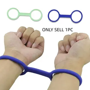 Durable Silicone Rubber Handcuffs for Adults, Perfect Prank & Game Toy with Flexible Design, Non-Toxic Material, Ideal for Role-Playing Games, Fun Playful, Prank Gag Gift