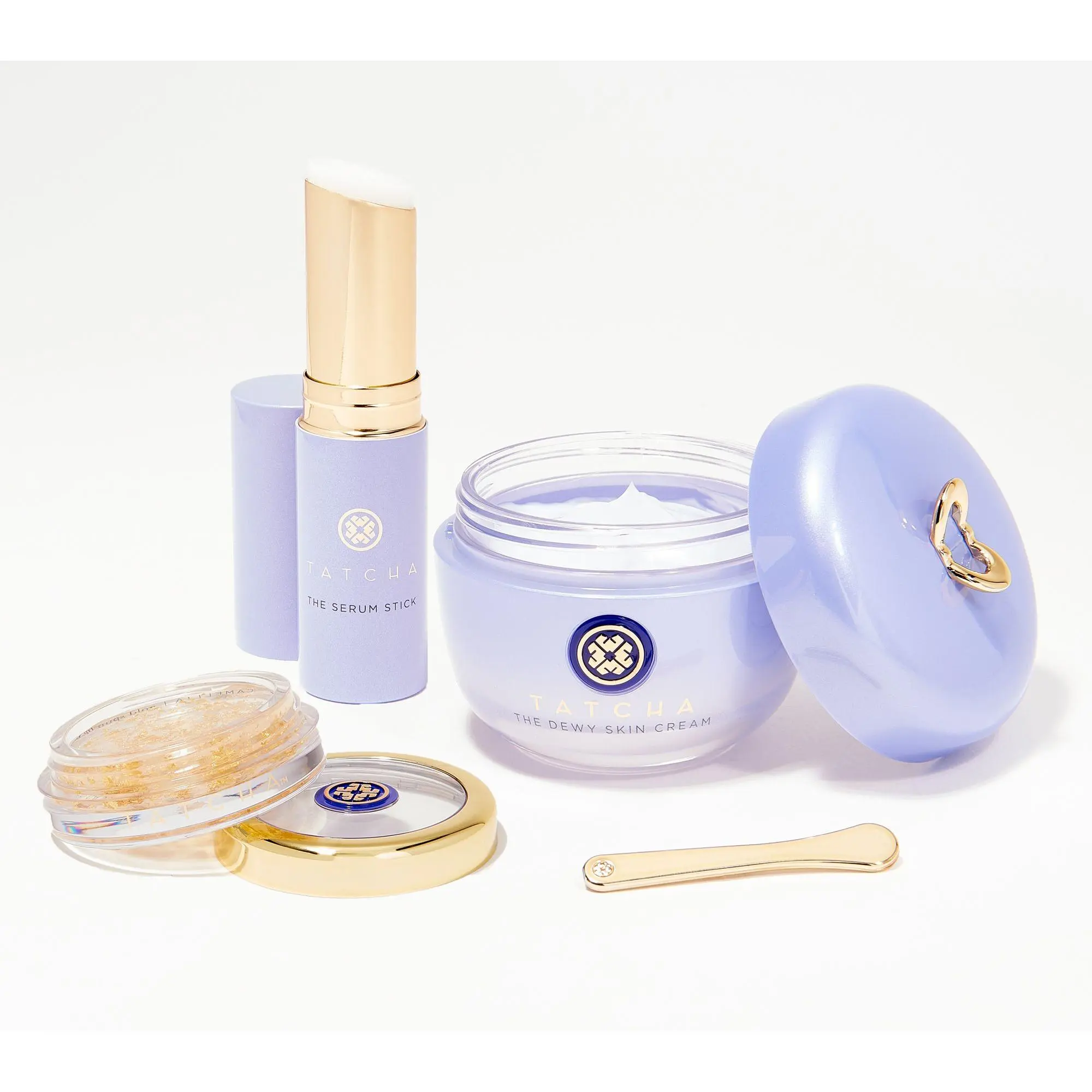 TATCHA Dewy Skin Cream Serum Stick and Lip Balm 3-Piece Kit