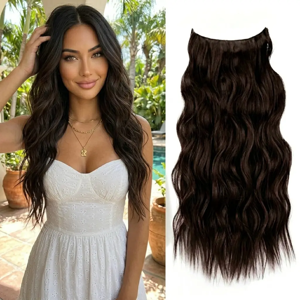 Dark Brown | 4-Clip One-Piece