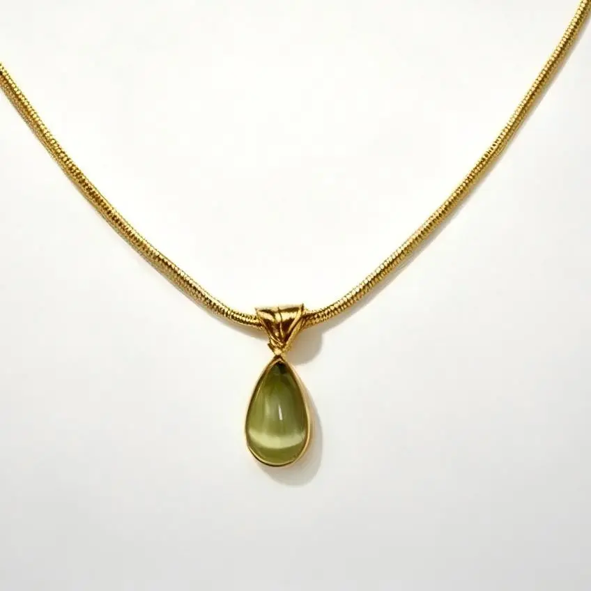 Women's 2026 Teardrop Gemstone Accessory Necklace - Forest Green, Ocean Blue Pendants, Fashion & Decorative, Lightweight, Versatile & Comfortable, Ideal Gift for Women, Fashion Necklace, Necklace Gift