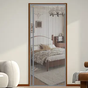 1pc Magnetic Screen Door - Summer Anti-Mosquito,Long magnetic strip,Heavy duty polyester mesh screen, Prevents entry of mosquitoes,Dustproof, Pet friendly, Good for air circulation,Easy Installation for Indoor Use
