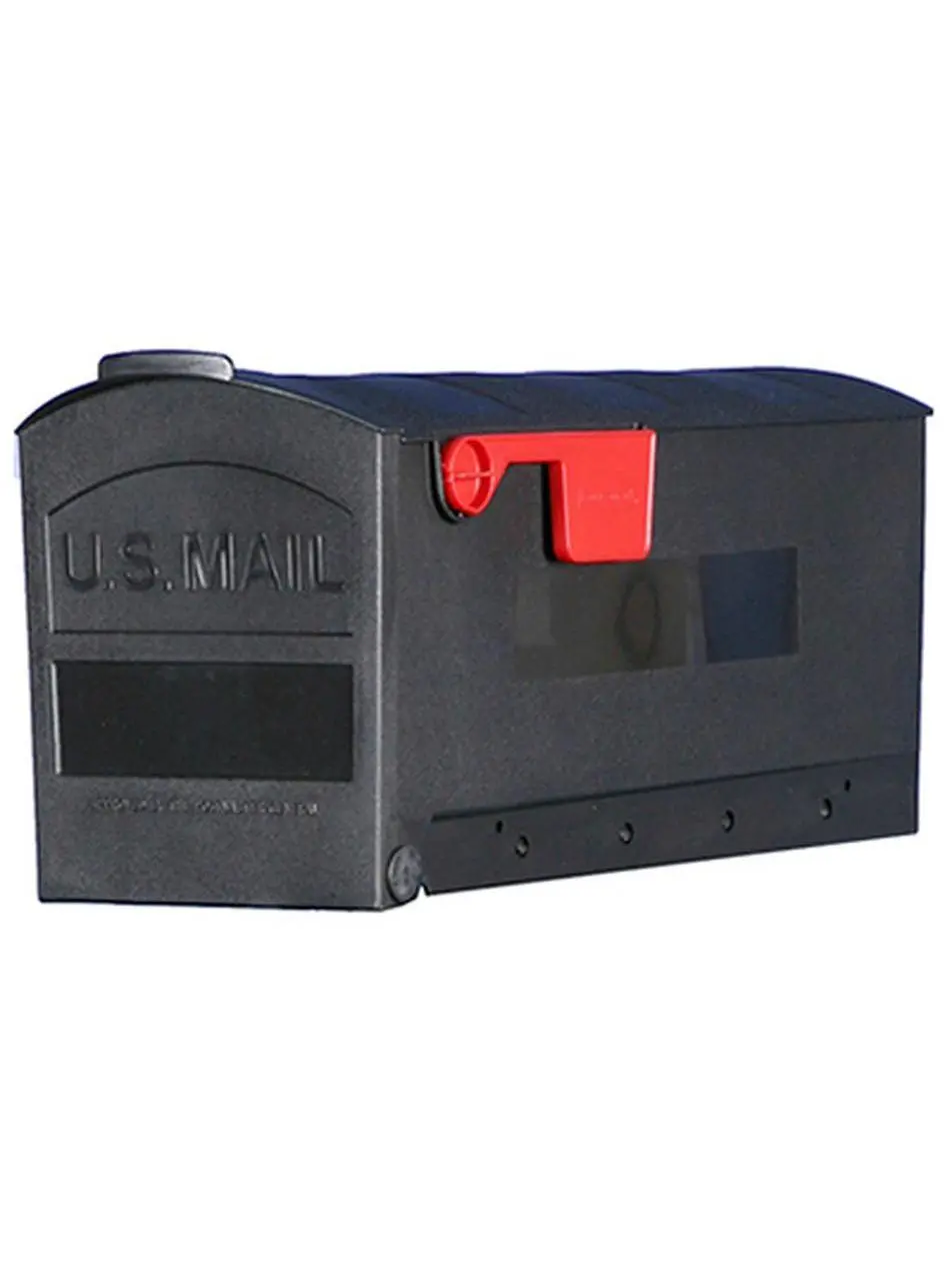 MB505B01 Small Polypropylene Rural Mailbox, Black