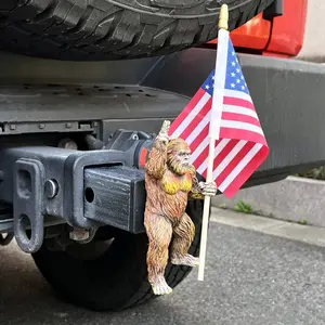 Patriot Bigfoot Trailer Hitch, American Flag Sasquatch Tow Receiver, Patriotic Truck Accessory, for Truck Owners