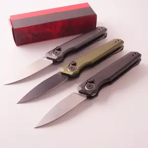 KS7551 folding knife, pocket knife, fruit knife, EDC multi-tool, aluminum alloy handle, D2 stainless steel blade, high-end quality, gift