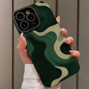 Colorblock Mesh Pattern Shockproof Ultra-Thin Case for iPhone 17/16/15/14/13/12/11/plus/pro Max, Dust-Proof & Stylish Gift, Shockproof Tpu Cover