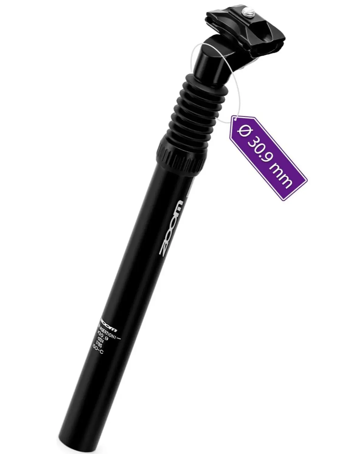 Suspension Bicycle Seatpost, Lightweight Aluminum Alloy Shock-Absorbing Damper for E-Bikes, Gravel & Road Bikes - 27.2/30.9/31.6 x 350mm, City Bike, Gravel Bike