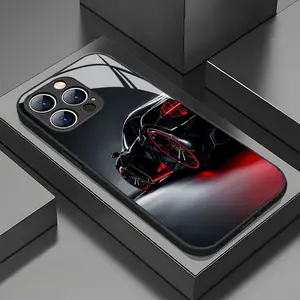 Cool Technology Sense Sports Car Pattern Tempered Glass Phone Case, Suitable for iPhone 17 Air/16 Plus/15 Pro Max/14 Pro/13/12/11/XS Max/X Phone Case, Ideal Gift for Family, Friends, Lovers, Boyfriend, Girlfriend on New Year and Christmas