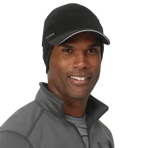 TrailHeads Men's Fleece Hat Baseball Cap - Drop Down Ear Warmer Flaps - Winter Caps for Men for Running, Golf, Hunting