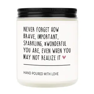 Scented Candles - Room Decor Inspirational Gifts for Women, Birthday Gifts for Her, Encouragement/Get Well Soon/Cheer Up/Positive Gift for Friends, Coworker, Sister, Natural Soy Wax Candle