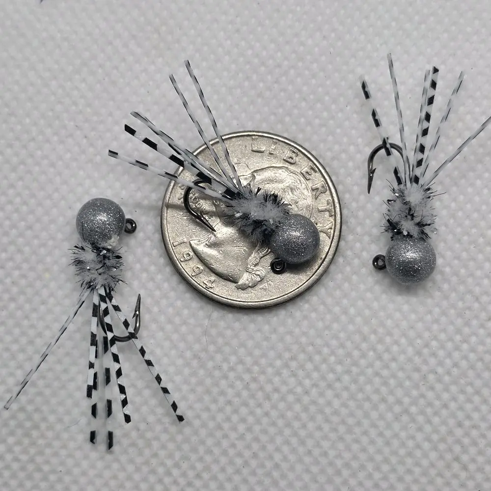Micro Ghost Shad Krazy Legs #8 J-Hook