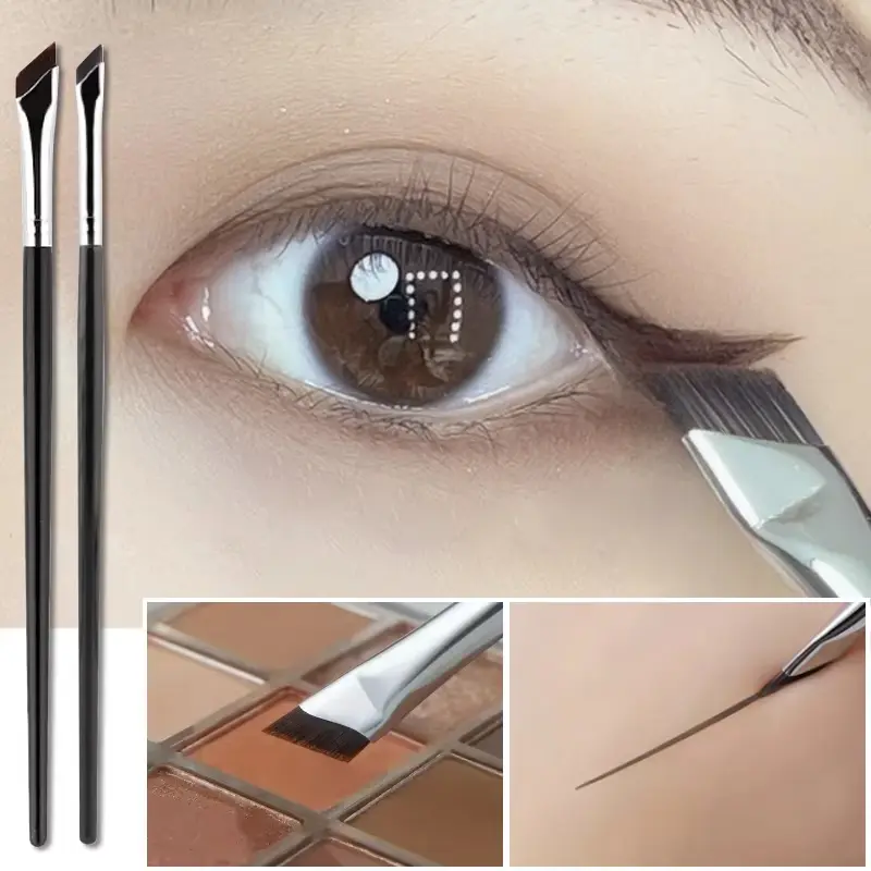 Upgrade Blade Eyeliner Brush - Ultra-Thin Fine Angle Flat Makeup Brush for Precise Eyebrow, Under-Eye Detail Application