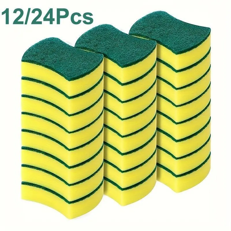 Kitchen cleaning sponge, napkin cloth, scrubbing pad, and anti-scratch cleaning sponge for tableware, Dishwashing Sponge