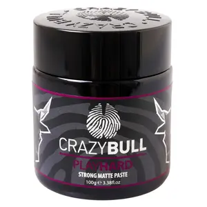 Crazy Bull Hair Play Hard Strong Matte Paste - 3.38 oz Hair Paste