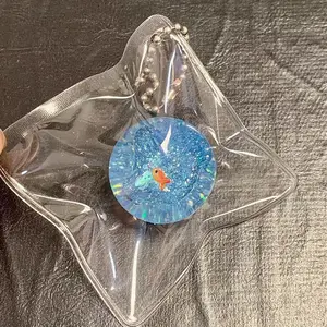 Soft and Stretchy Ocean Planet Goldfish Sequins Stress Relief Fidget Toy, Stress Ball, Portable Bag Charm, Healing Squishy Toy, Squishy Fidgets, Stress Relieving Accessory for All Ages