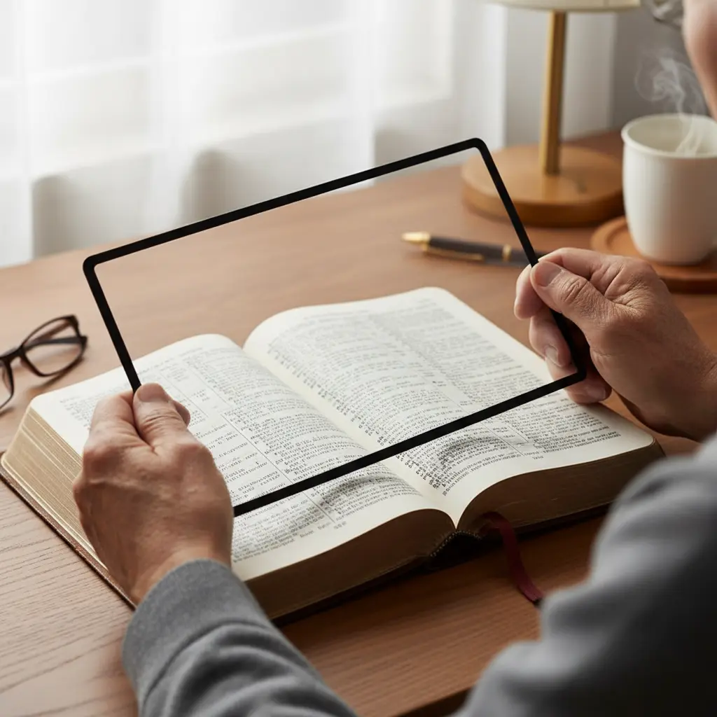 Large Sheet Magnifier – Bible Study Reading Aid