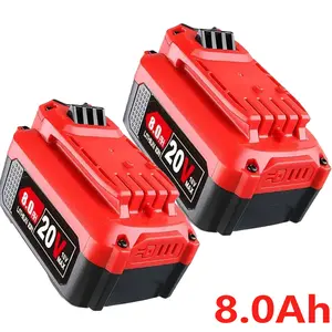 2Packs 20V 8.0Ah V20 Lithium ion Replacement Battery for Craftsman CMCB204 CMCB202 CMCB201 Power Tools Heavy Duty