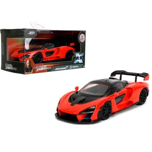 Jada Fast & Furious 1:32 McLaren Senna Die-Cast Model Opening Doors, Rubber Tires, Movie DIecast Model Car