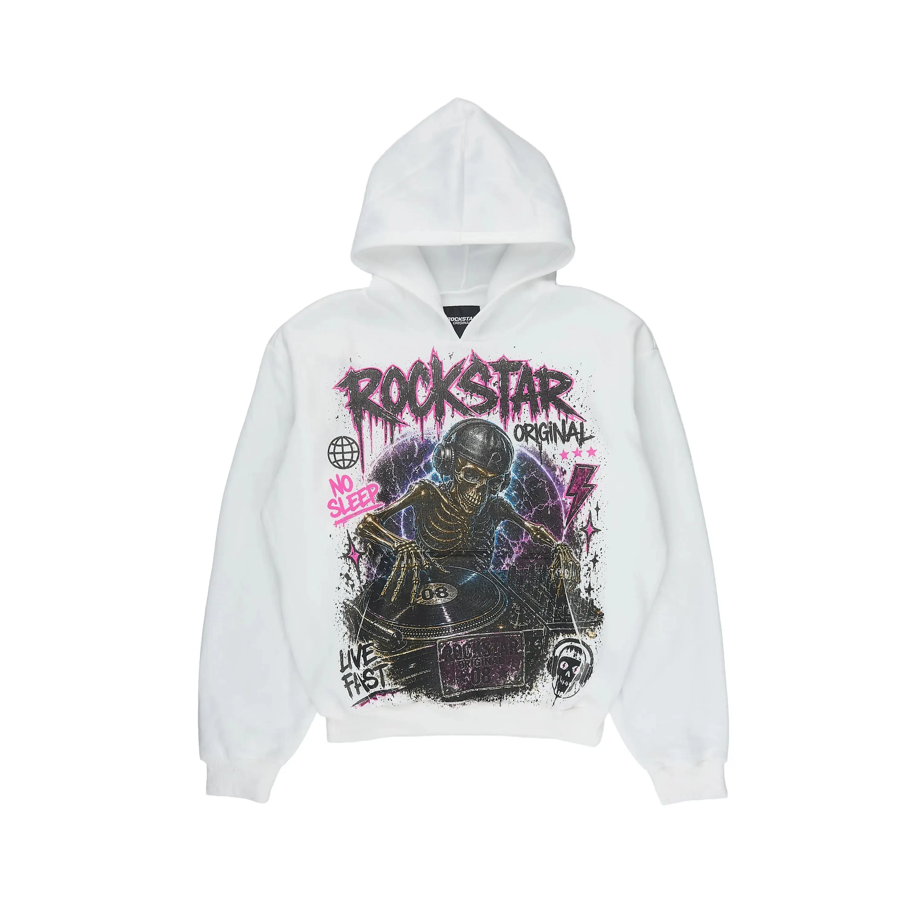 Boys Lance White Graphic Hoodie