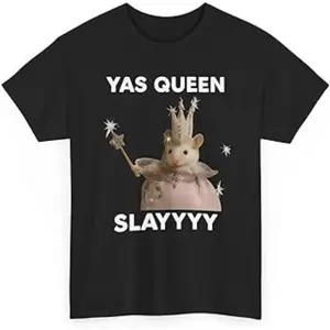 Slay Queen Meme Shirt – Viral Internet Humor, Cringe-Core Fashion, Ironic Style, Unhinged Royalty