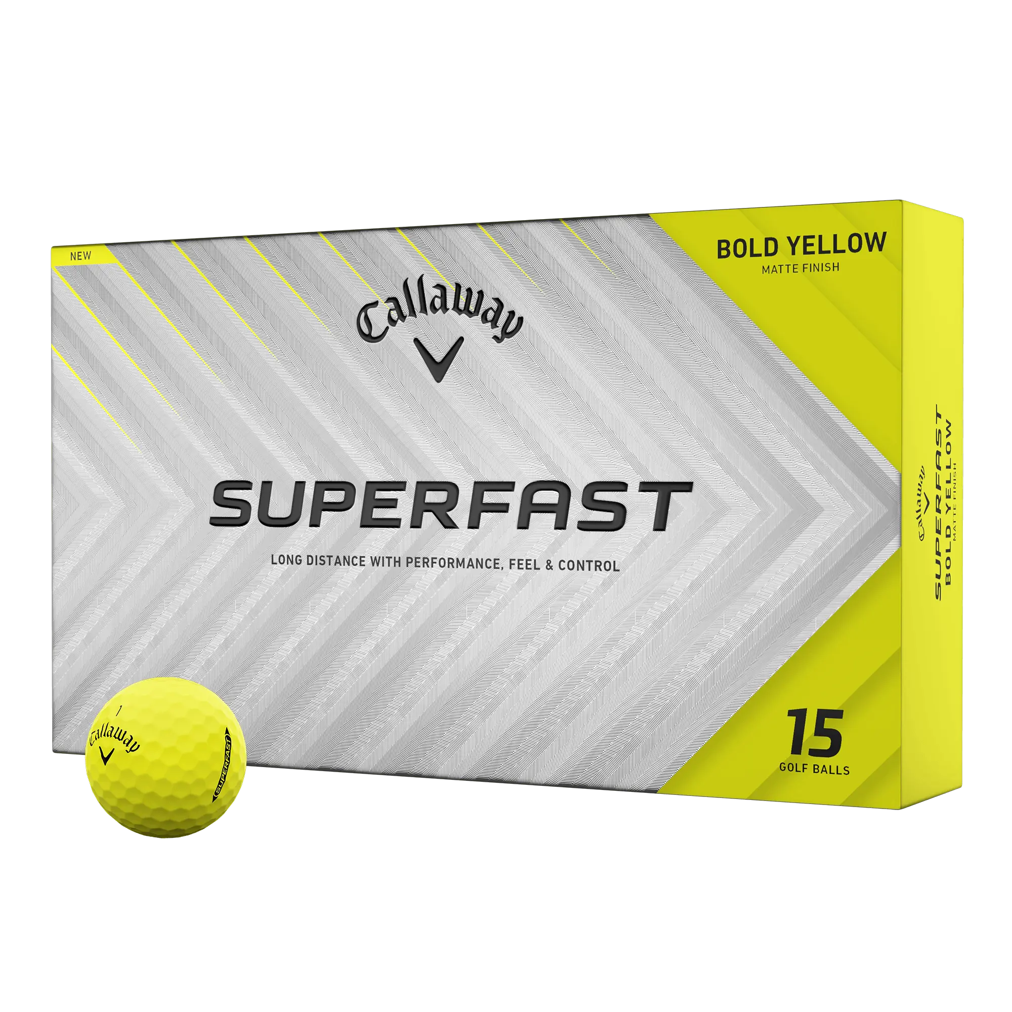 Callaway Golf Superfast Bold Yellow 15-Pack Golf Balls