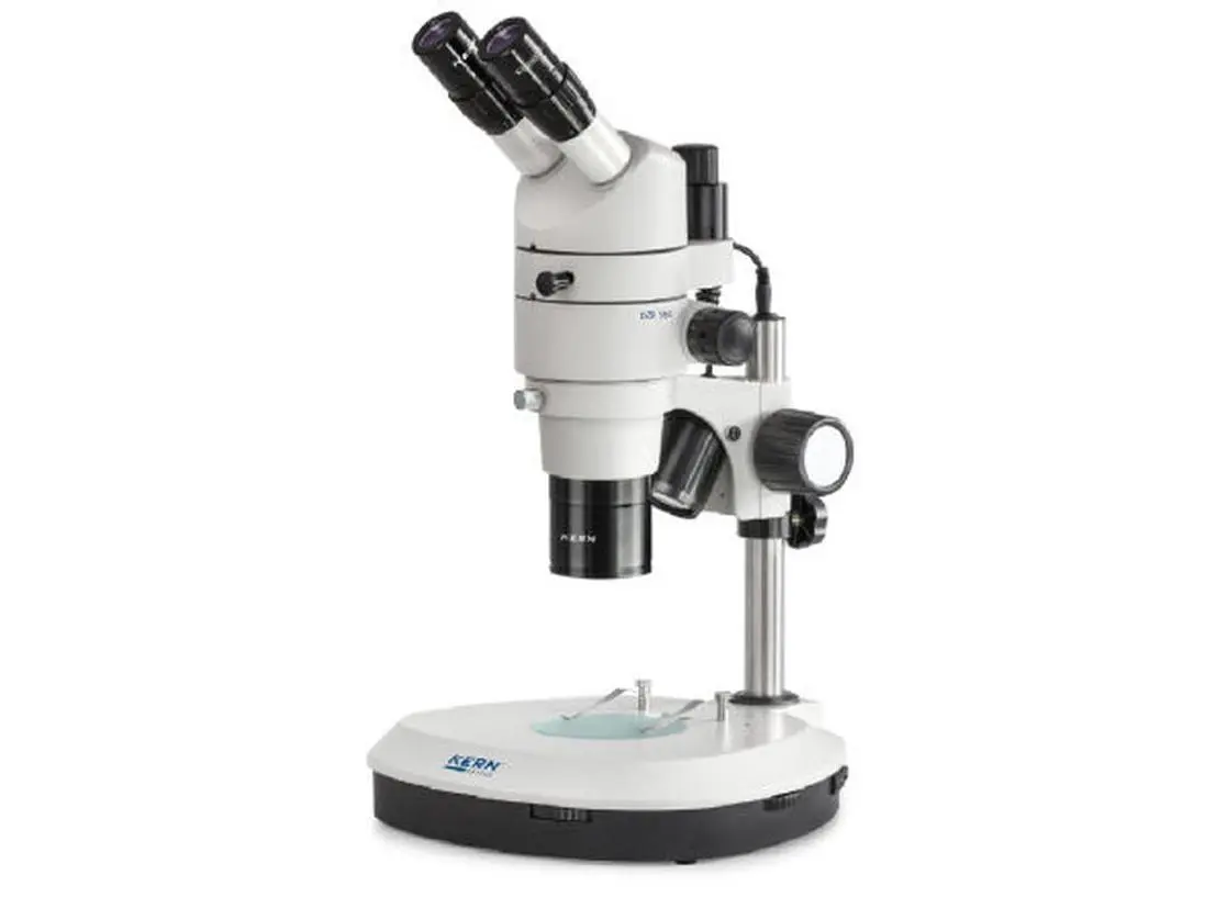 Kern OZR 563 Trinocular Stereo Microscope - 8-50x Zoom, Parallel Optics, Depth Vision, Camera Mount, for Office Stationery & Educational Use