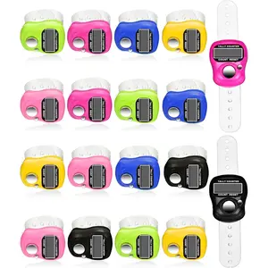 18 count Hand Tally Counter 5 Digital Finger Counter Clickers Resettable Lap Handheld Mechanical Number Click