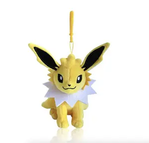 Jolteon 6" Plush Bag Charm Toy Soft Stuff Animal Collectible Birthday Gift Backpack Clip Keychain