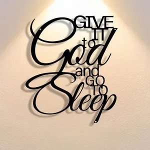 Abstract Metal Wall Art Decor, Modern Artistic Craft Signage for Office Home Living Room Bedroom Kitchen Farmhouse Decoration Ideal Gift for Holidays Birthdays