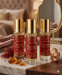Have Scent Oil Perfume Baccarat Rouge 540 Parfum 12ml – Set of 3 Bottles, Luxurious Long-Lasting Fragrance