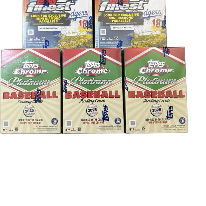 *7/18* 5 BOX Baseball Sports Card Break - Topps Finest Mega (2 Boxes), Topps Chrome Platinum (3 Boxes), Pick Your Team, Trading Cards, Collectibles pt.1, Sports Trading Cards