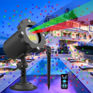 Outdoor Laser Projector Light, Waterproof 3 Color Changing Laser Light with Remote Control, Decorative Light for Garden, Party, Holiday