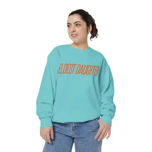 Eldest Daughter Sweatshirt | Song-Inspired Crewneck | The Life Of The Eldest Daughter Sweatshirt, Eldest Daughter Era Embroidery Crewneck/Hoodie, New Era Gifts for Sisters Friends