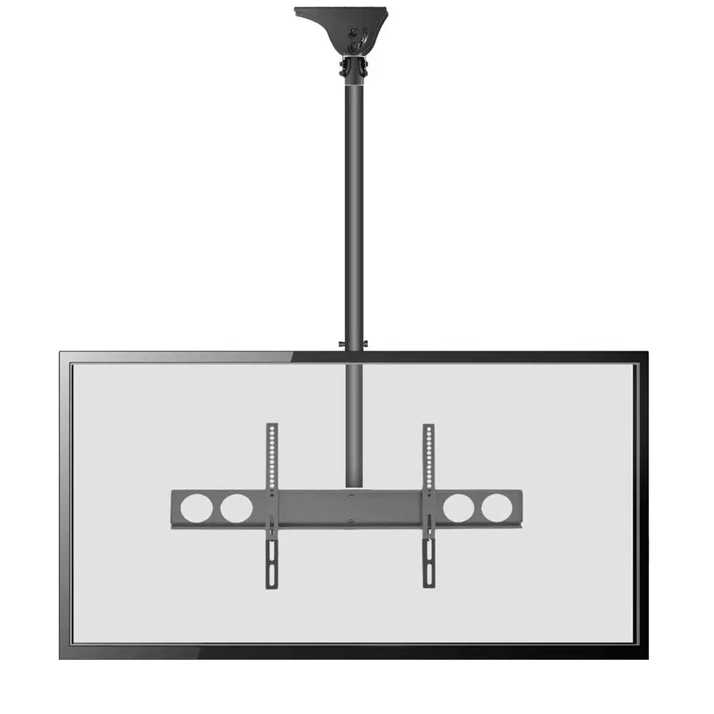 Heavy Duty Adjustable Ceiling TV Mount for 37-70 Inches, Telescopic Arm, VESA Compatible, Tilting with Cable Routing, Assembly Required for LED LCD Smart TVs – Ideal for Home Theater, Office Setups