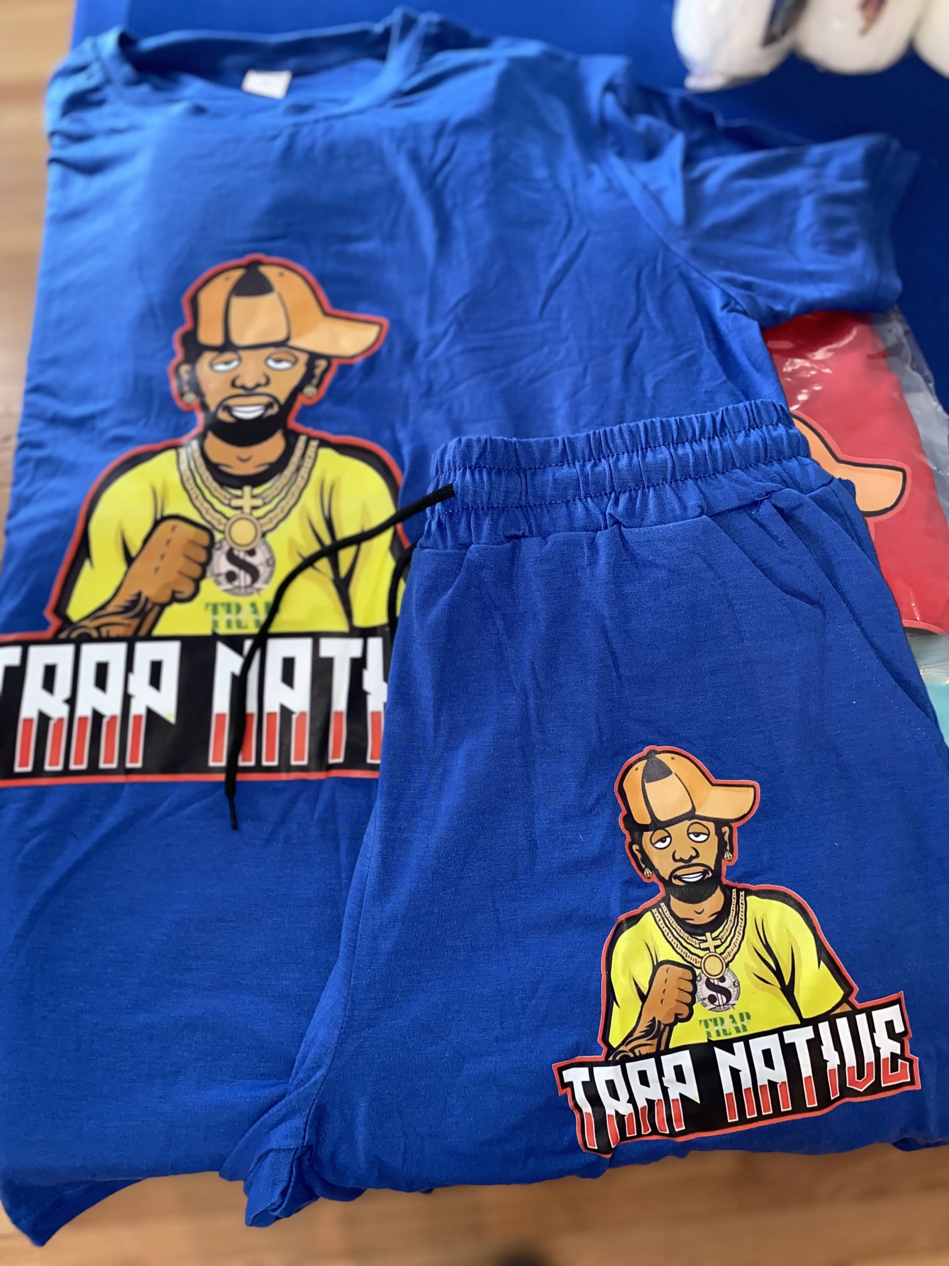 Trap Native Short Set Clothes Cotton Menswear Overalls Suits Underwear Gamis Formal Wear Human Bestie Formal