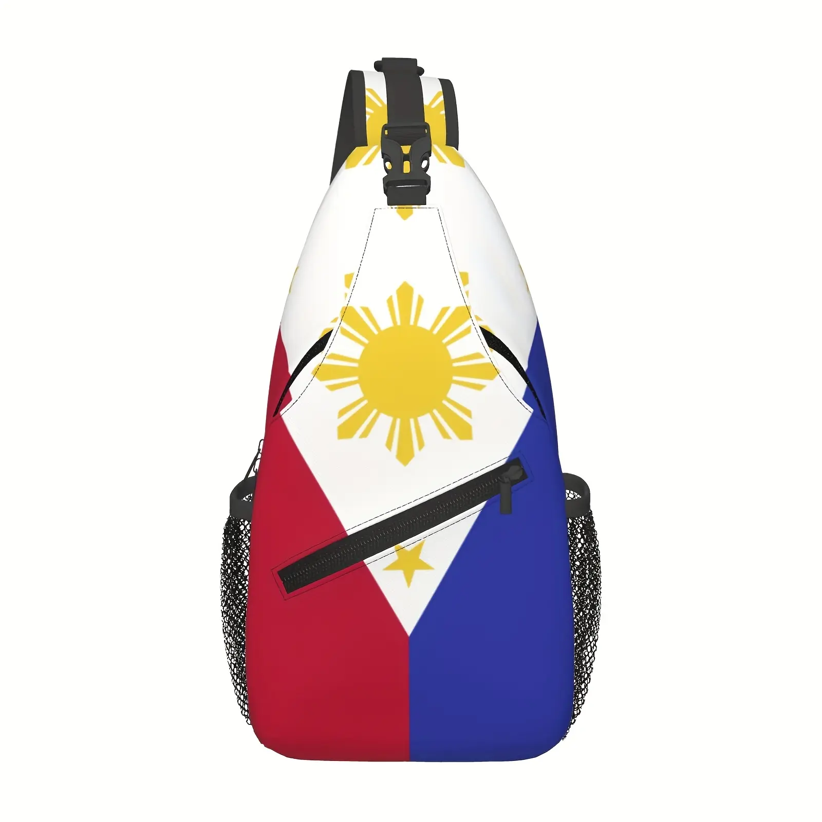 Crossbody Chest Bag Hiking Flag Of The Philippines Shoulder Bag Folding Large Capacity Fashion Durable Can Be Used For Shopping, Work, Leisure Travel Beach Bag Fishing Backpack Travel Accessories Must Have Backpack For School Back Christmas Gifts