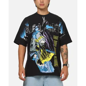 73Studio X DC Batman All Over Print T-Shirt Black Wash