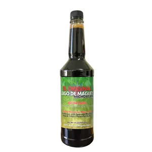 Viral ugo de Maguey 1 lt (33.3Fl Oz) - Jugo De Maguey Reinforced Juice With Guanábana Graviola, Moronel, Cancerina, Aloe - Made in Michoacano Tarasco Asado (Reforzado)