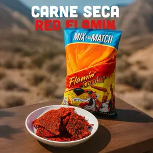 Red Flamin’ Carne Seca/Dehydrated Jerky Moo Rico
