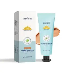 Sunscreen Concealer Foundation, Lightweight, Natural Beige, Moisturizing And Long-lasting Non-removal, Full Coverage, Long-lasting Oil Control, Moisturizing And Lightweight Formula, Suitable for Daily Face Makeup Summer