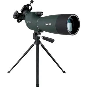 US Seller07 SV28 20-60x80 Spotting Scope for Target Shooting, Long Range Spotter Scope with Phone Adapter and Tripod, HD Scope for Bird Watching, Wildlife Observation