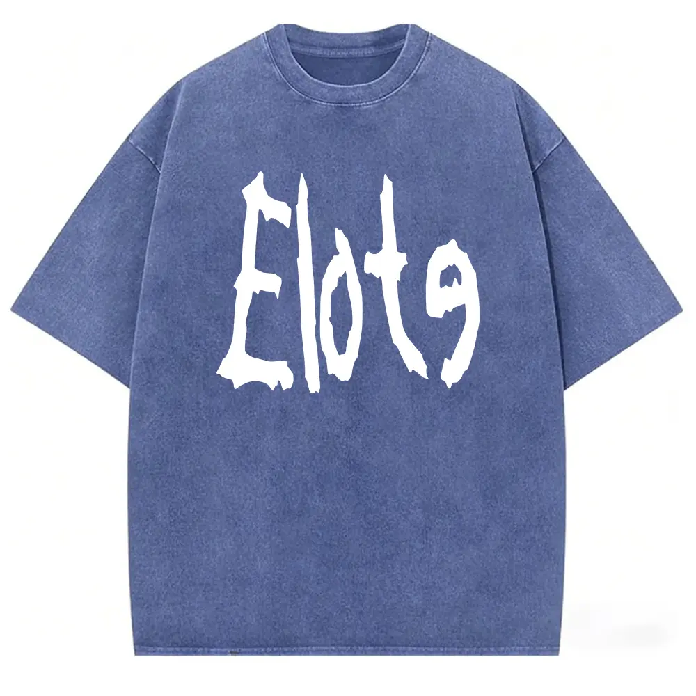 Washed T-shirt-Blue